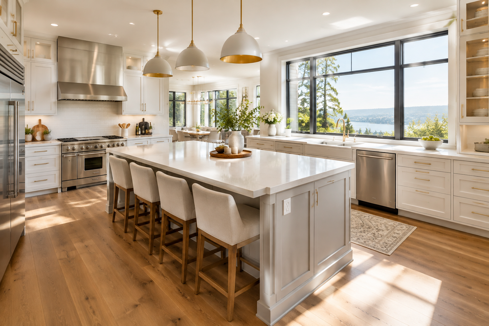 Bright remodeled kitchen