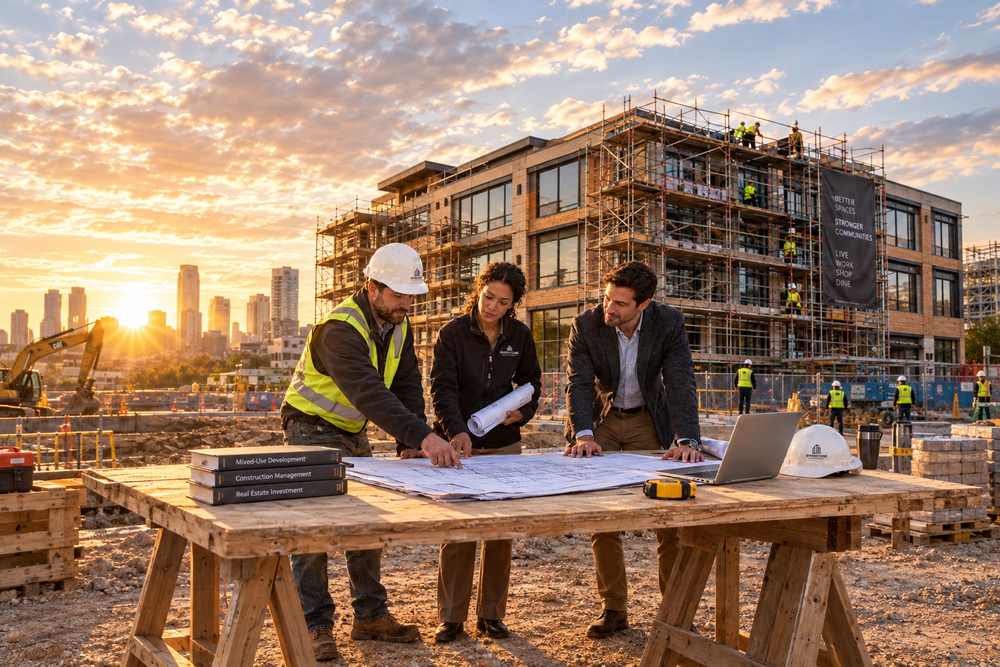Team on a construction site