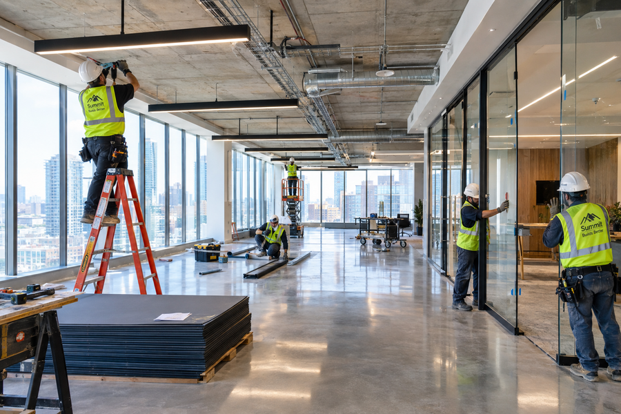 Modern office suite build-out