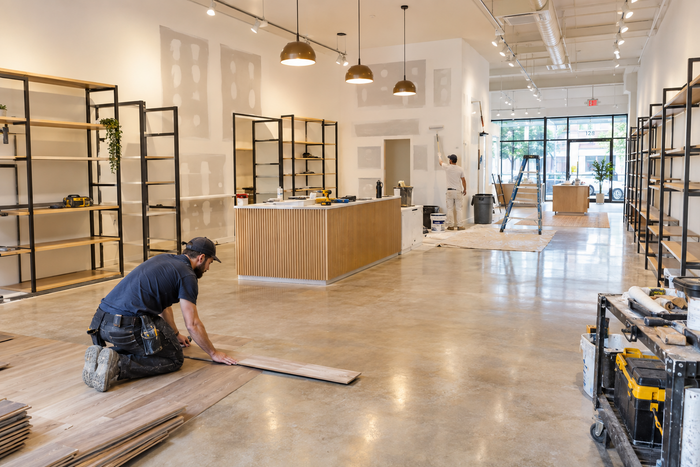 Retail storefront interior